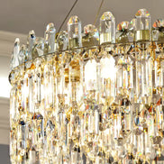 Crystal LED Ceiling Pendant Chandelier Light for Living Room Kitchen