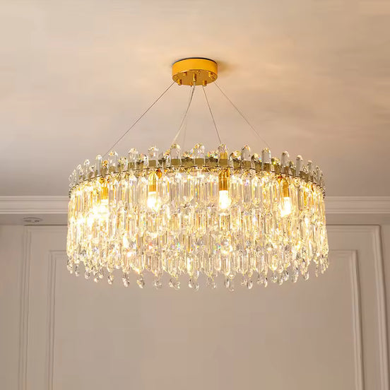 Crystal LED Ceiling Pendant Chandelier Light for Living Room Kitchen