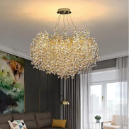 Crystal LED Hanging Ceiling Chandelier Light for Dining Living Bedroom