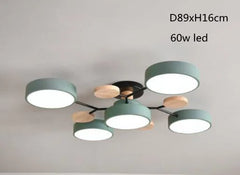 Green 5 Lamps
