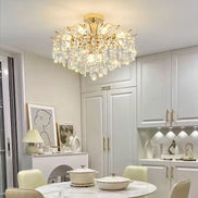 Modern Crystal LED Ceiling Chandelier Light for Living Room Bedroom